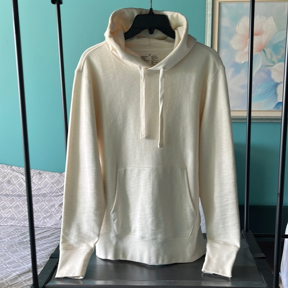 Muji Ribbed Knit Cotton Hoodie (M)